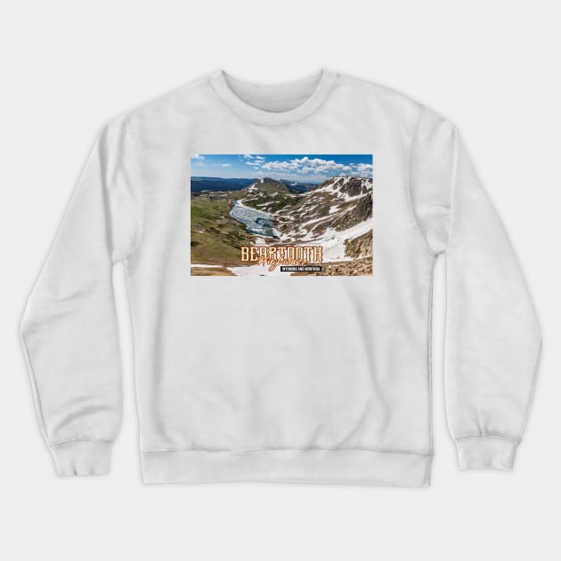 Beartooth Highway Wyoming and Montana Crewneck Sweatshirt by Gestalt Imagery